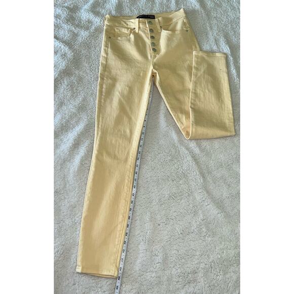 Veronica Beard Maera High-Rise Skinny Jeans - color mustard -size 29/6 - F18 - Picture 8 of 8
